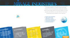 Desktop Screenshot of mirageindustries.com