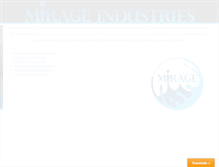 Tablet Screenshot of mirageindustries.com